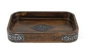 Ahşap Dikdörtgen Tepsi 30x19x4,5 cm.