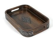 Ahşap Dikdörtgen Tepsi 30x19x4,5 cm.