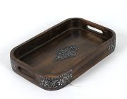 Ahşap Dikdörtgen Tepsi 30x19x4,5 cm.