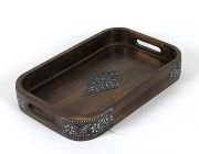 Ahşap Dikdörtgen Tepsi 30x19x4,5 cm.