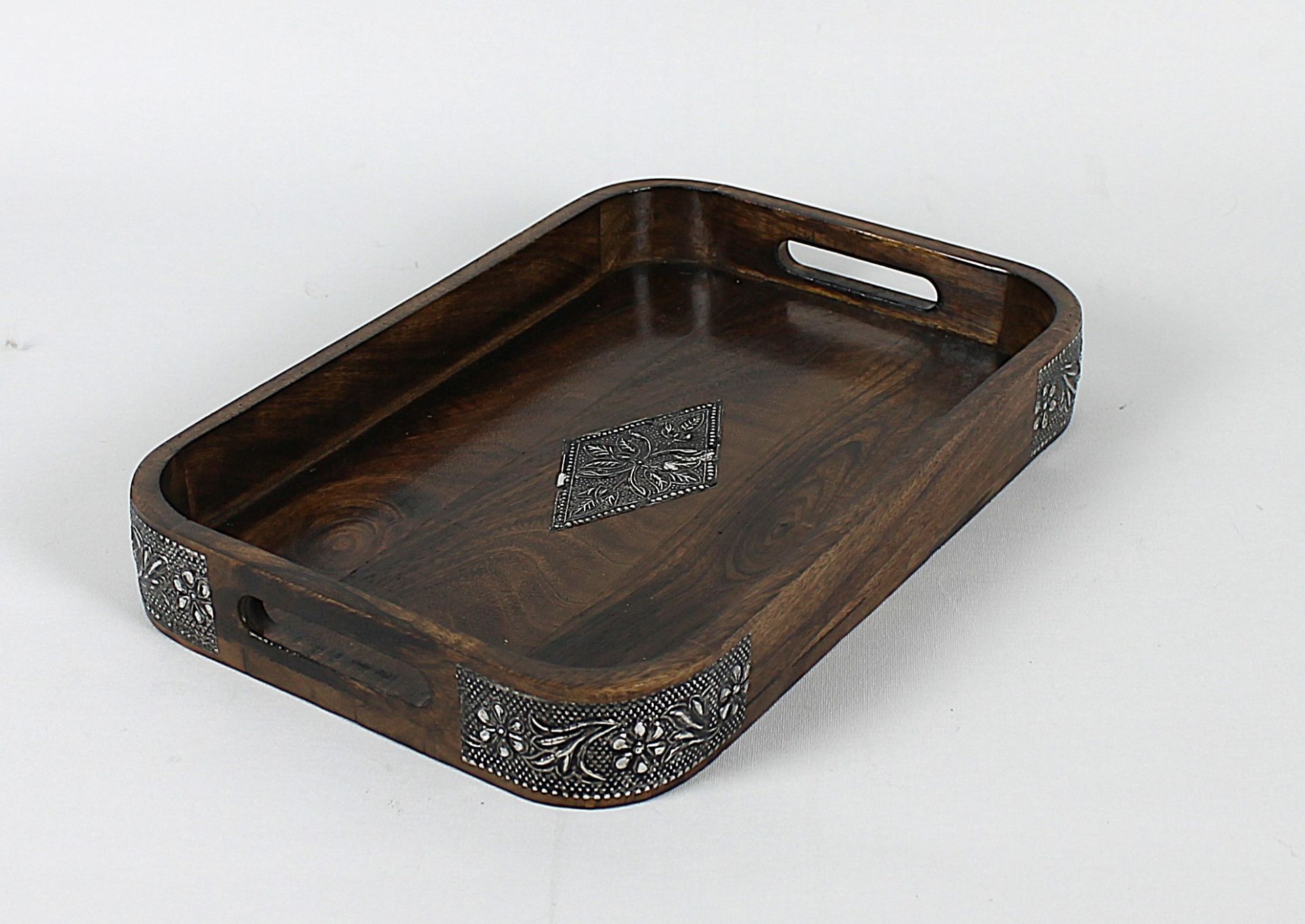 Ahşap Dikdörtgen Tepsi 34x23x4,5 cm.