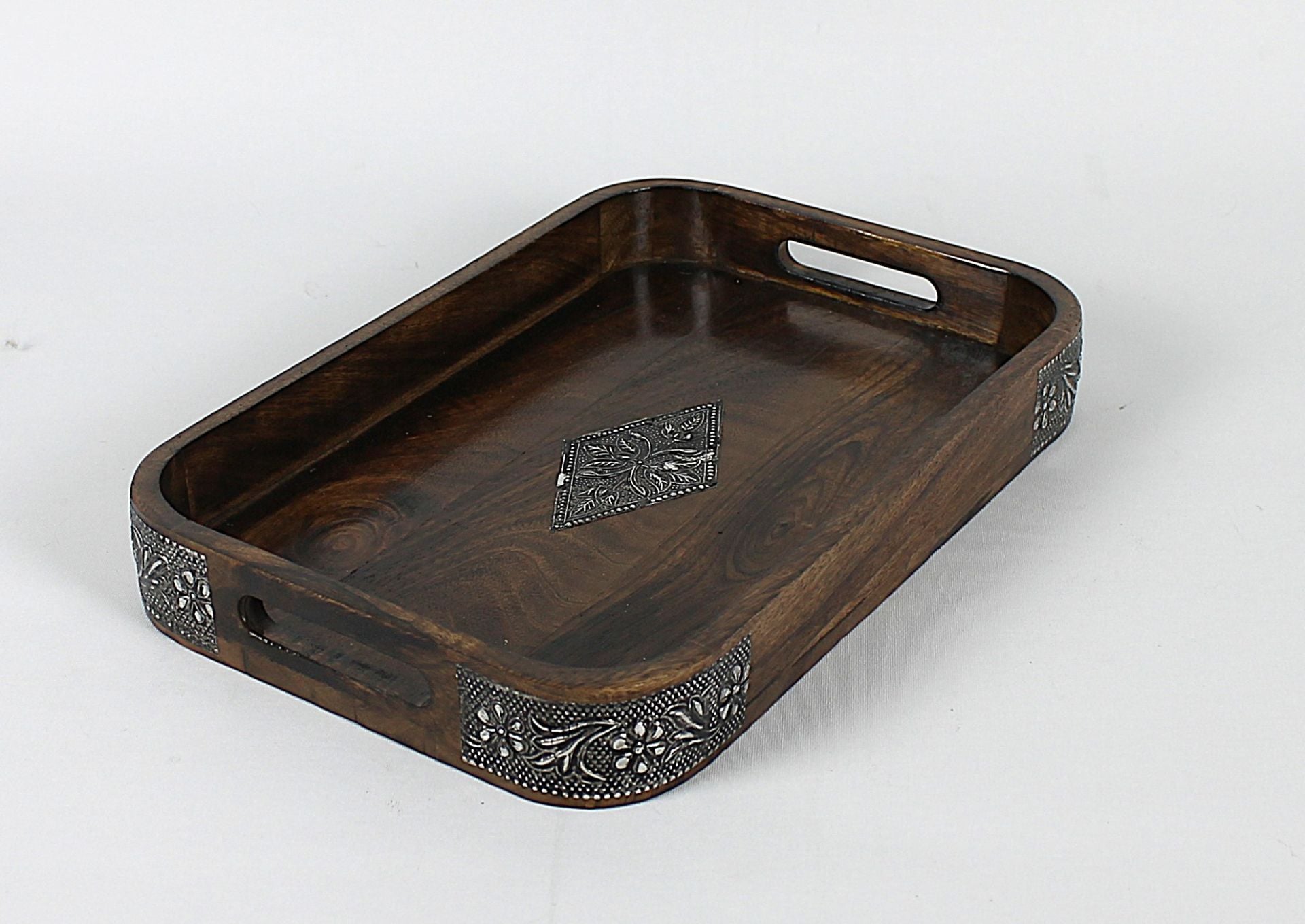 Ahşap Dikdörtgen Tepsi 34x23x4,5 cm.