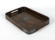 Ahşap Dikdörtgen Tepsi 40x27x4,5 cm