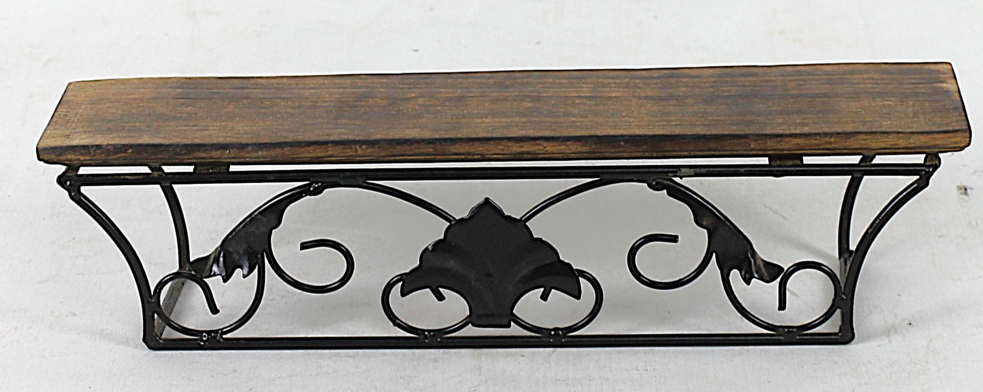 Ahşap Ferforje Raf 32x6,5x7 cm.