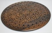 Ahşap Oymalı Sehpa Tablası 60 cm.
