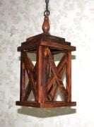 Otantik Çarşı Ahşap Sarkıt Avize  K05