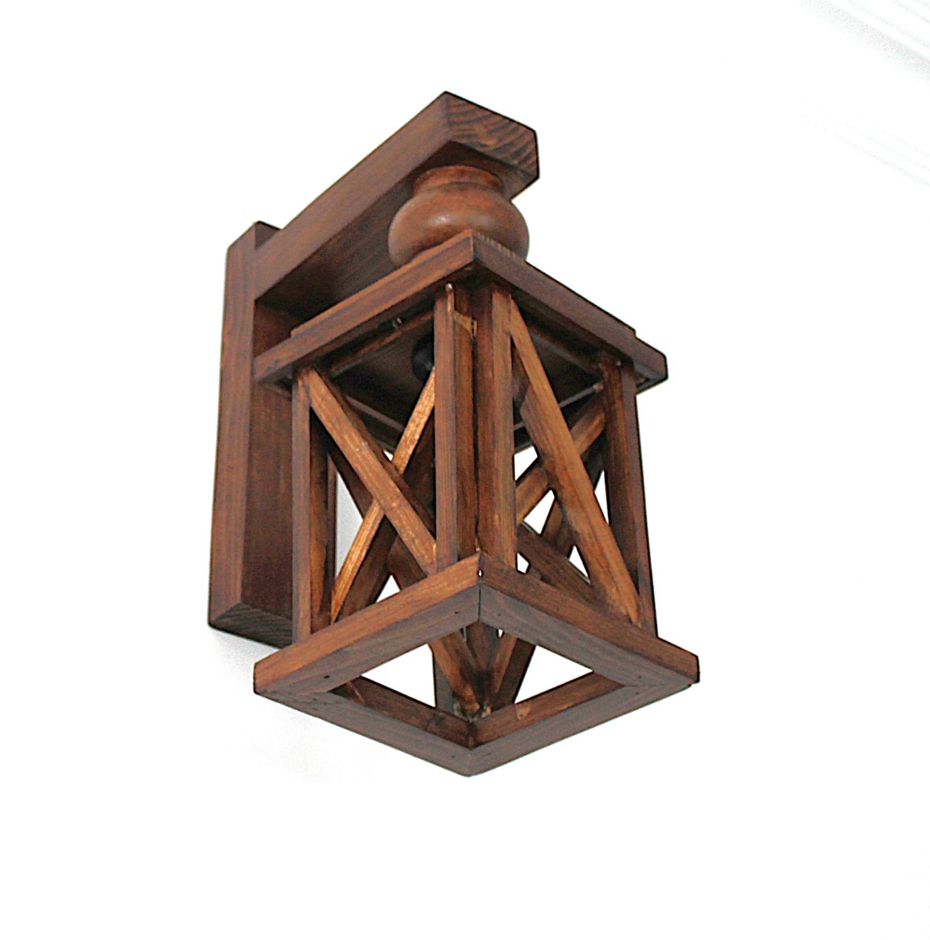 Otantik Çarşı Ahşap Aplik