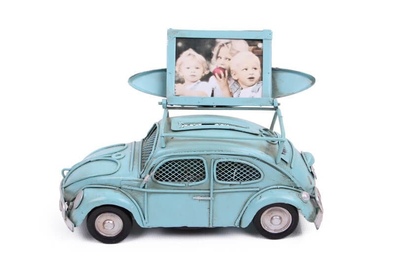 Dekoratif Metal Araba Çerçeveli ve Kumbaralı 1210E-3397SS