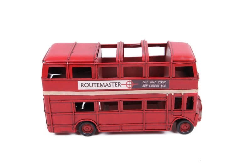 Dekoratif Metal Araba Londra Şehir Otobüsü Kalemlik 1510A-8275