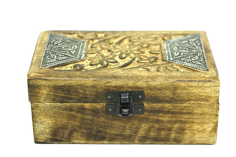 Eskitme Ahşap Antik Kutu 15x6x10 cm. 197/B