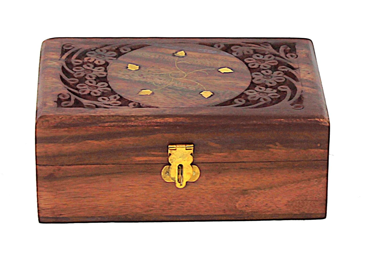 Ahşap Oymalı Kutu 10x15 cm. K645