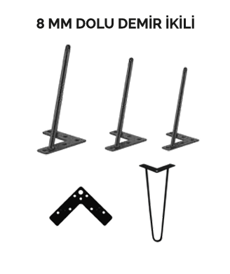 Firkete Sehpa Masa Ayağı 60 cm.