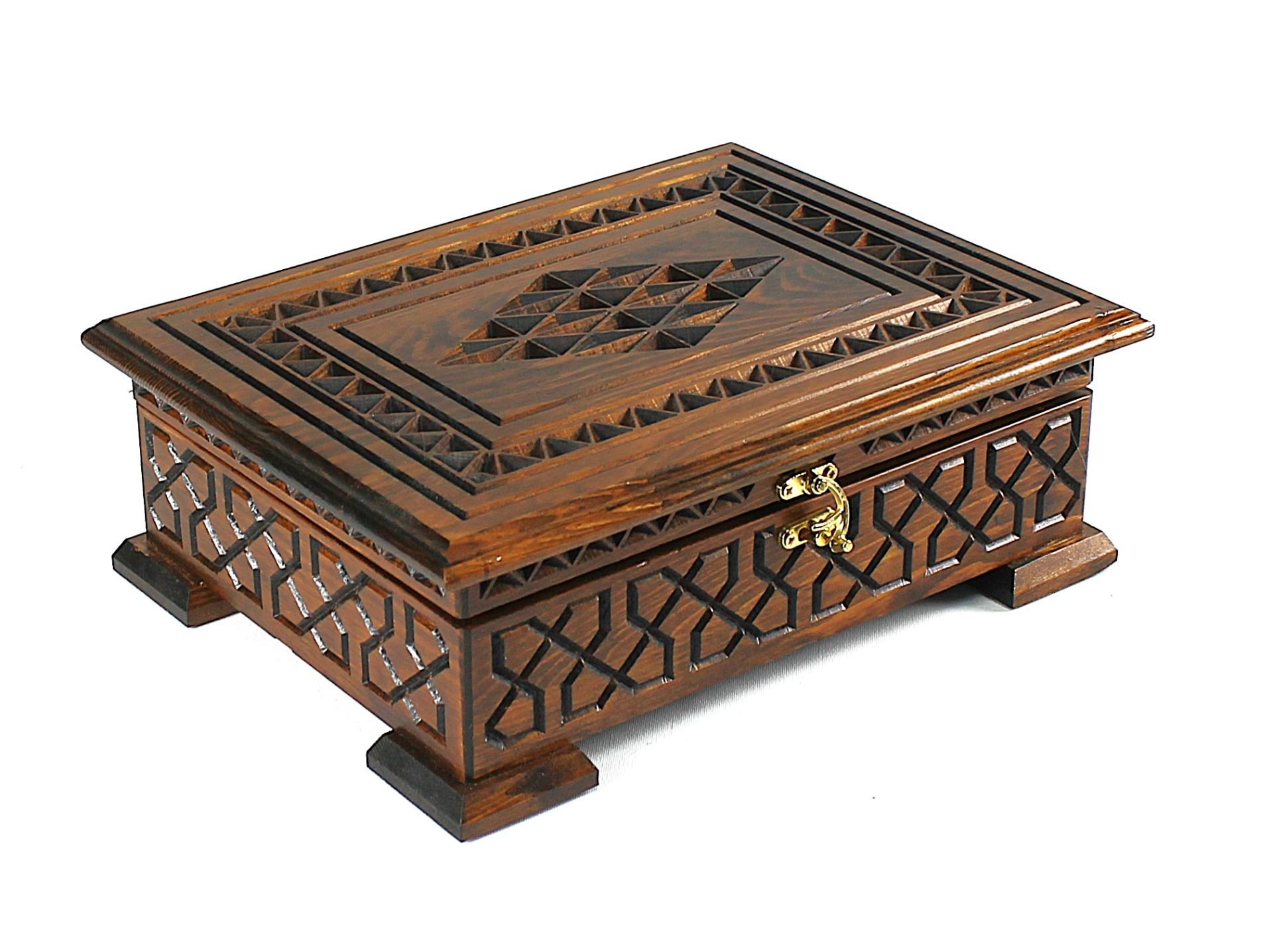 Ahşap Orta Boy Kuran Kutusu 26x34x12 cm.