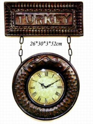 Lucky Art Sarkaçlı Turkey  Duvar Saati