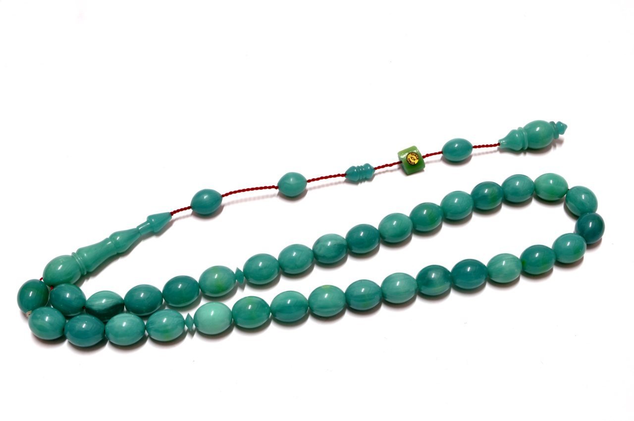 Sıkma  Tesbih Turkuaz Renk (Khr -10802)
