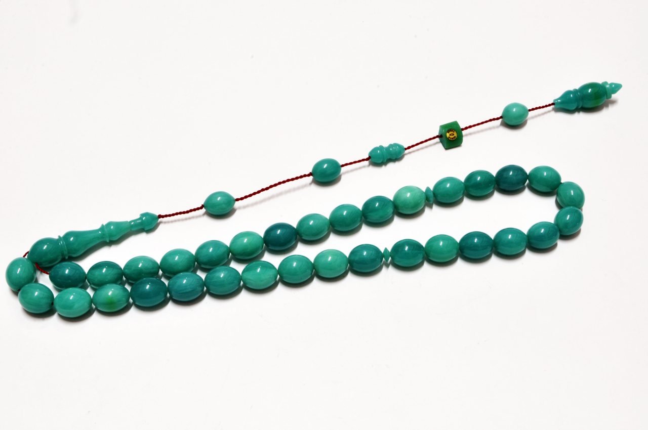 Sıkma  Tesbih Turkuaz Renk (Khr -10810)