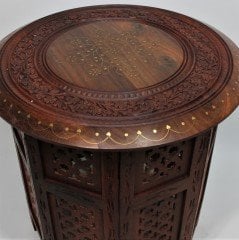 Ahşap Osmanlı Kafes Sehpa 45x46 cm.