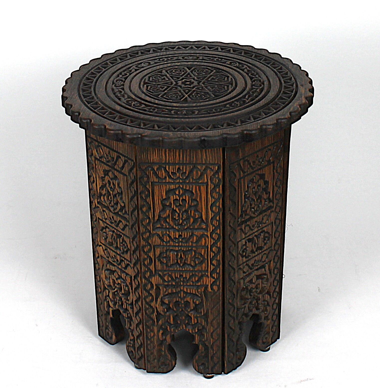 Osmanlı Kafes Sehpa Selçuklu Desen 32x32x37 cm.