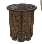 Osmanlı Kafes Sehpa Selçuklu Desen 32x32x37 cm.