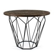 Ahşap  Yuvarlak  Sehpa Ceviz Rengi 67 cm.