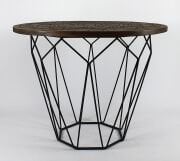 Ahşap  Yuvarlak  Sehpa Ceviz Rengi 67 cm.