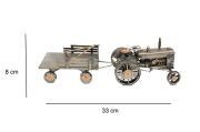 Dekoratif Metal Traktör Römorklu C1603