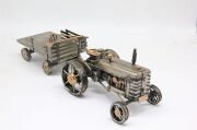 Dekoratif Metal Traktör Römorklu C1603