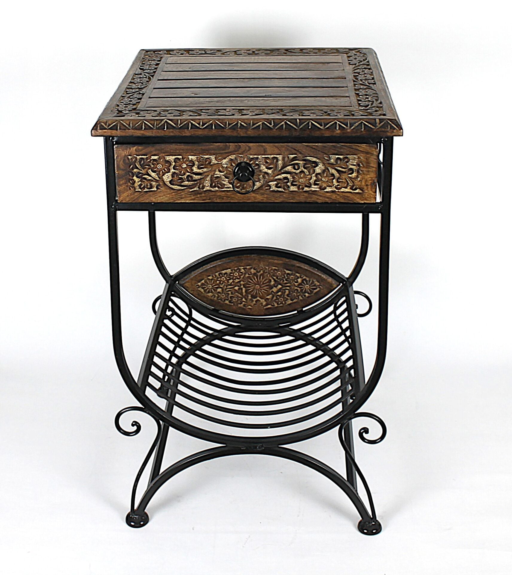 Ahşap  Komodin Etajer Gazetelikli  40x40x69 cm. KNA580-2