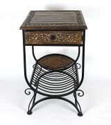 Ahşap  Komodin Etajer Gazetelikli  40x40x69 cm. KNA580-2