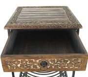 Ahşap  Komodin Etajer Gazetelikli  40x40x69 cm. KNA580-2