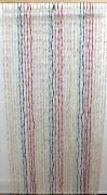 Naturel Hasır Kapı Perdesi Halat Örgülü  90x190 cm. Renkli