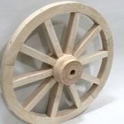 Otantik Çarşı Ahşap At Arabası Tekeri 60 cm.