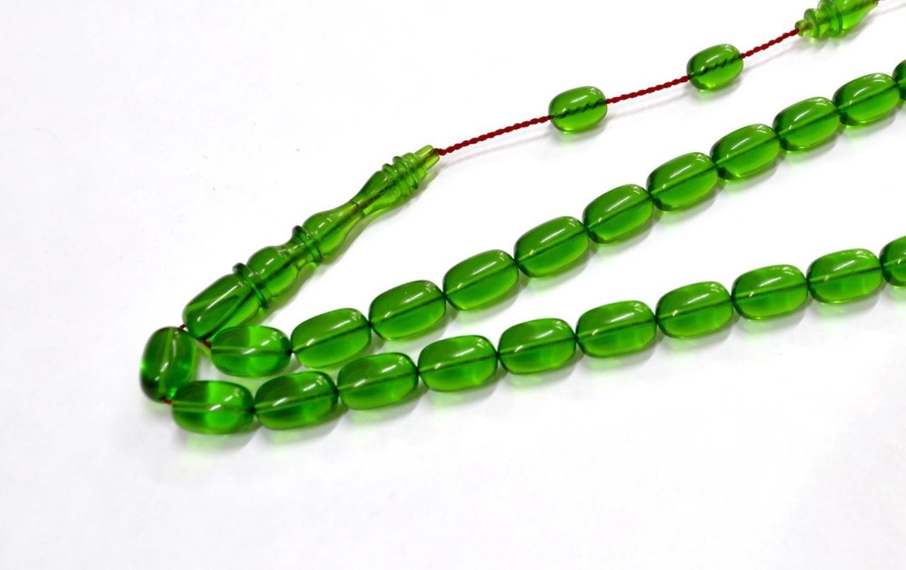 Ateş Kehribar Tesbih Darabacı İmzalı (khr-10543)