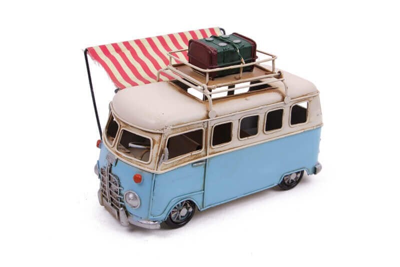 Dekoratif Metal Minibüs Çerçeveli, Kalemlik ve Tenteli 1510E-5381