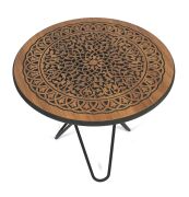 Metal Ayaklı Sehpa 51x51x42 cm.