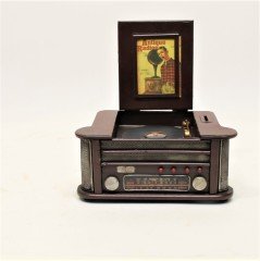 Dekoratif Antik Radyo Pikap Kumbara 1510B-1662