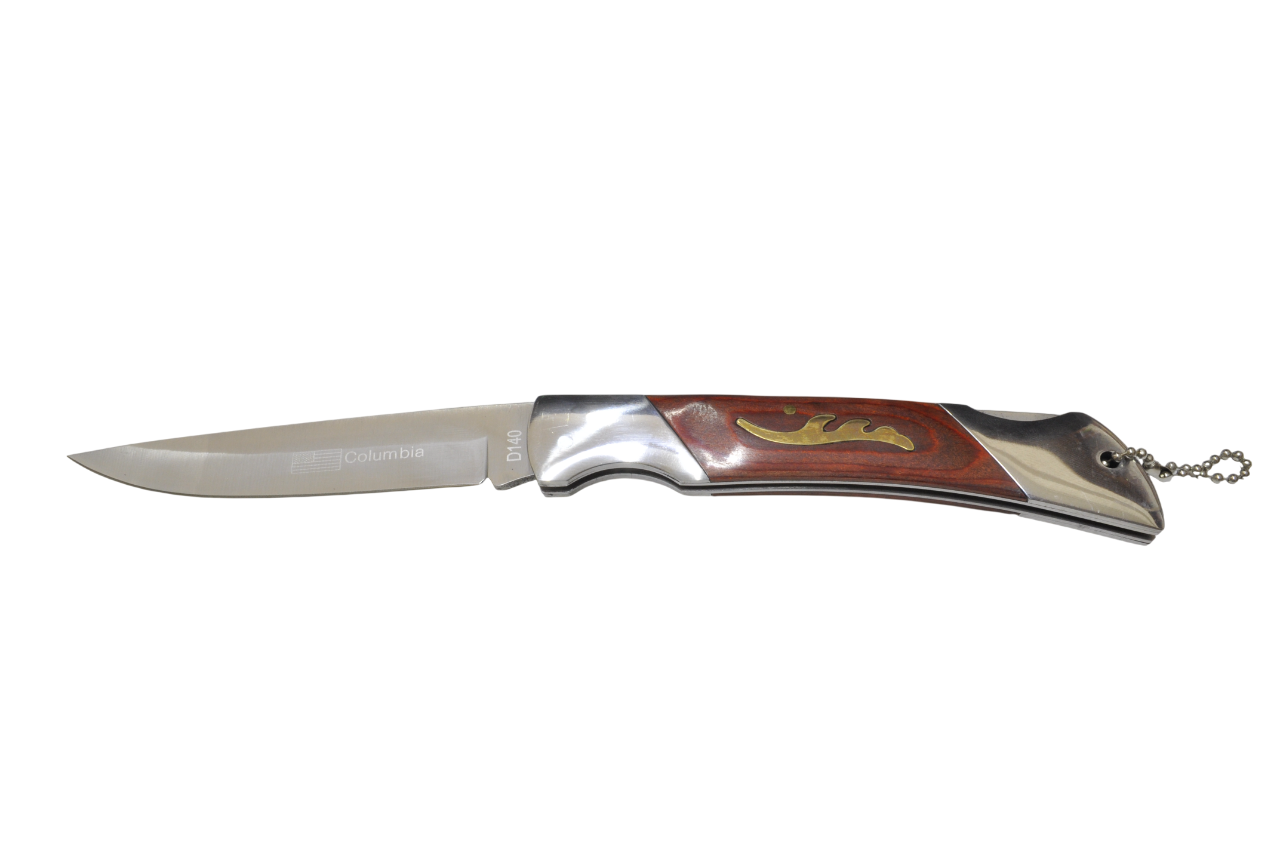 Kabzesi Ahşap Desenli Columbia Çakı (cd-40030)