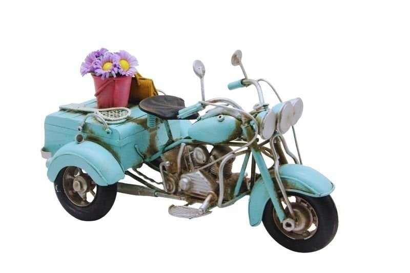 Çiçek Sepetli Metal Scooter 3 Tekerlek Modeli C1653