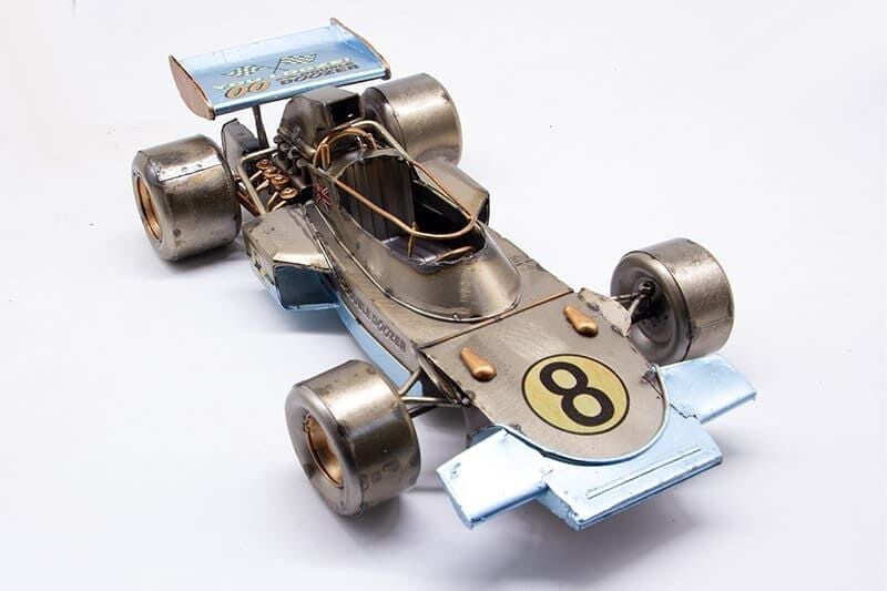 Dekoratif Metal Klasik Yarış Araba Modeli C1606