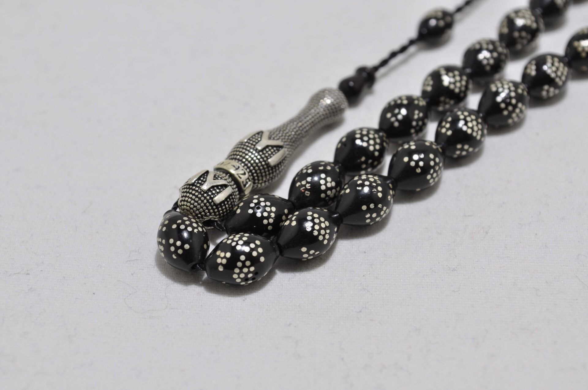 Kuka Tesbih Gümüş Çakımlı 7*10 mm(kkt-10351)