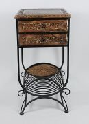 Ahşap  Komodin Etajer Gazetelikli  40x40x82 cm.