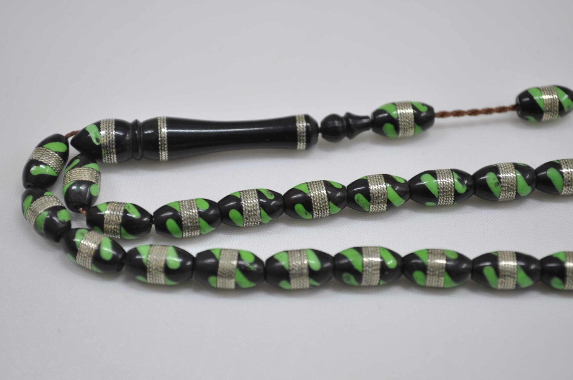 Kuka Tesbih Gümüş Sarmalı 6*10 mm(kkt-10355)