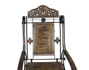 Ahşap Ferforje Oymalı Sallanan Koltuk K02