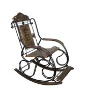 Ahşap Ferforje Oymalı Sallanan Koltuk K02