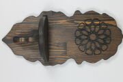 Ahşap Oymalı Kavukluk Lambalık Raf  50x22x16 cm.
