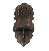 Ahşap Oymalı Kavukluk Lambalık Raf  50x22x16 cm.