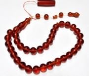 Ateş Kehribar Tesbih 12*12 mm (KHR-11045)