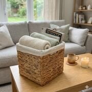 Hasır Katlanır Sepet  Organizer 25x25x25 cm.