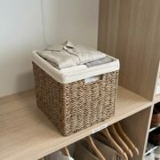 Hasır Katlanır Sepet  Organizer 25x25x25 cm.