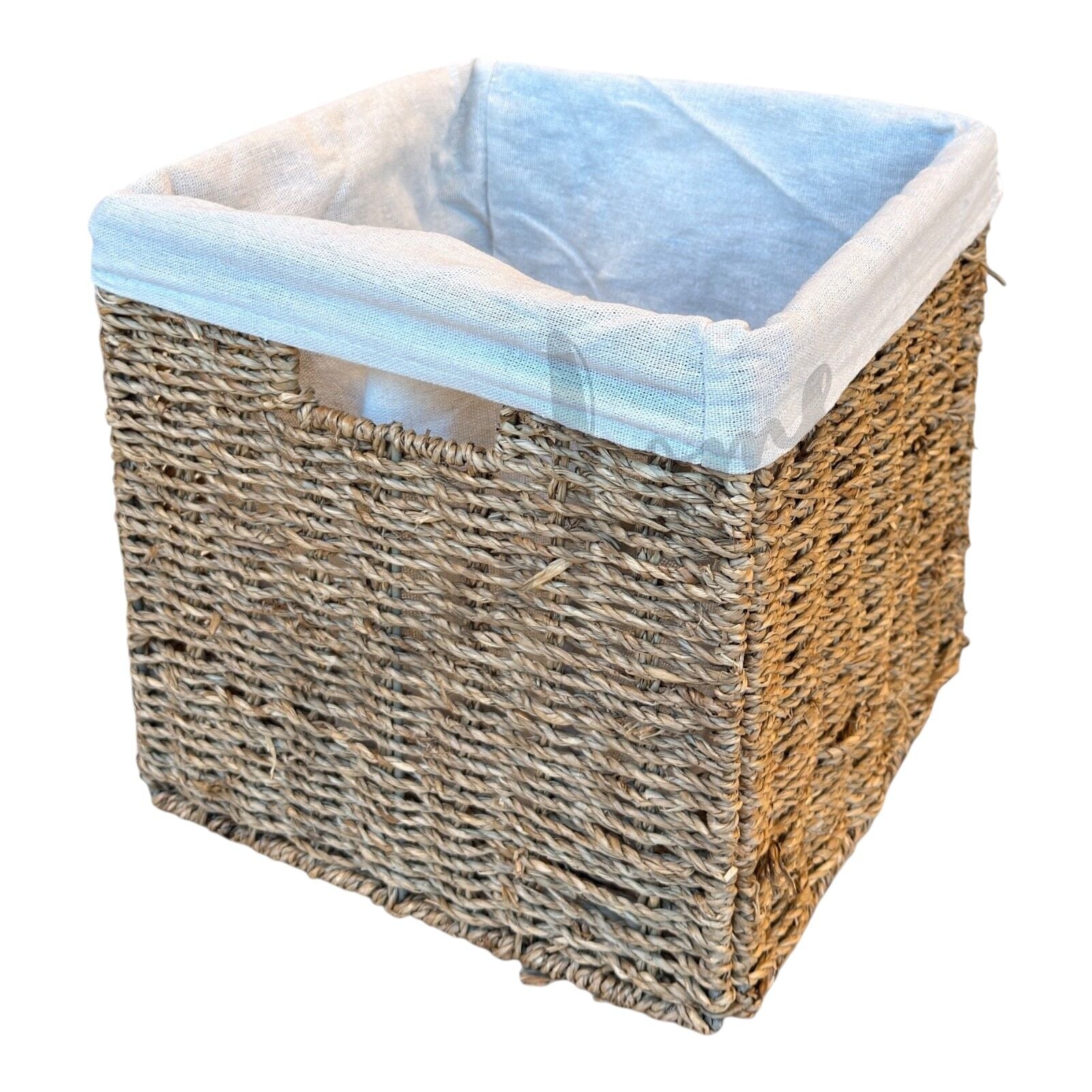 Hasır Katlanır Sepet  Organizer 25x25x25 cm.